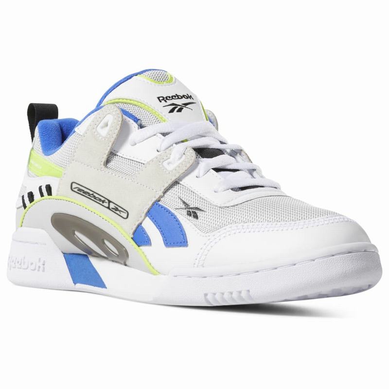Tenisi Reebok Workout Plus Ati 90s Barbati Albi/Negrii/Verzi Deschis Romania FJ8656ZE